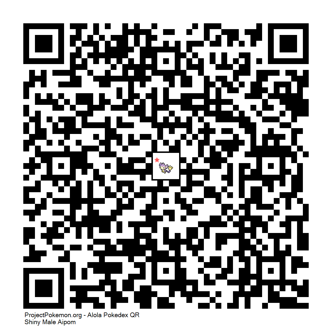 Cdigo QR de Aipom variocolor